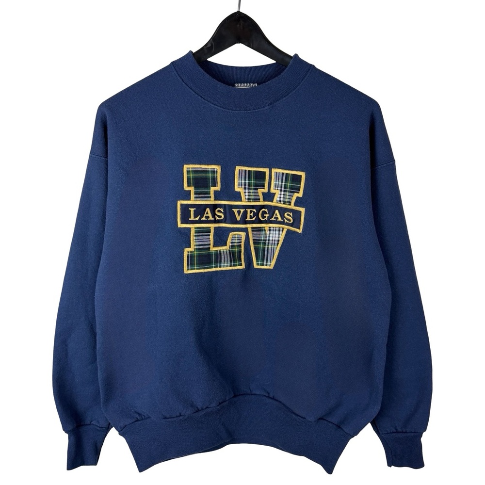 Vintage 90s Hanes Las Vegas Embroidered Tourist Pullover Sweatshirt Size M